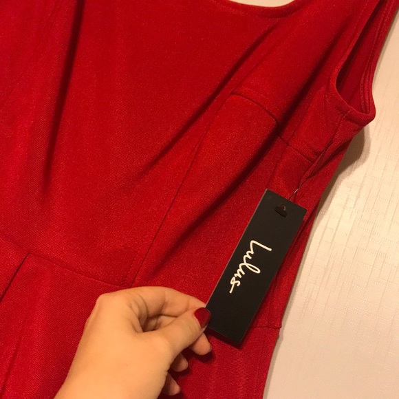 Lulus Red Skater Dress - Picture 3 of 4